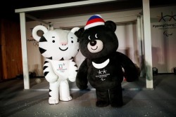 fuku-shuu: Follow-up to yesterday’s Otayuri Pyeongchang 2018 mascot post - here are some of the photos and official graphics (e.g. Kakaotalk emojis) of the mascots that have been seen around South Korea! Even Olympic champion figure skater   (And my