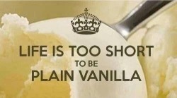 quietobservation:  The funny part is… I looooove plain homemade vanilla ice cream the best, out of all the flavors. Quickly to be followed up by peanut butter chocolate and cake batter. Just sayin. 