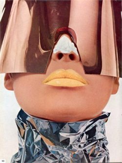 Model in André Courrèges, 1967.  Photo by Irving Penn.