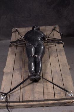 obedientponyslutfaith:  3-holes-2-tits:  tanya-re-bound:  She needs ballet boots on her feet   Blind, helpless and restrained. Totally covered by rubber and tied down like a piece of merchandise in a protective cover.There is no air that reaches the