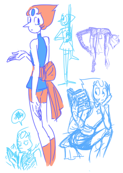 nonakani:  Three New Pearl doodles, and a Holo Pearl. 