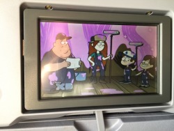Of course I watched Gravity Falls on an airplane today.