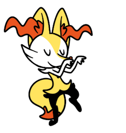 mrdegradation:When looking for refs I found the most adorable Braixen gif That is allx3 &lt;3