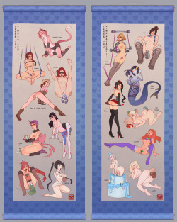 ninjakittyhf:★Look at all the flexible ladies! :DThis month’s Patreon’s picked some preeetttyy pervy themes, and I loved drawing every single one of them. Now if you had to choose one….who would you pick to spend time with? ;)