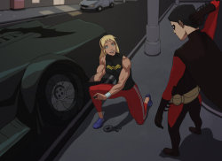 bigmusclegirlfan: So Young Justice is getting a season three.  Source: http://comicspurts.deviantart.com/art/Little-Help-646019224 
