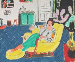 artist-matisse:Woman Seated in An Armchair, 1940, Henri Matisse