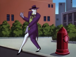 professorsparklepants:  mindfulwrath:   zohbugg:  ziyal: this shot of the joker pulling up his pants leg seems to imply that the white part of his feet is actually just bare skin, not fabric spats over a pair of dress shoes, as i had always assumed??