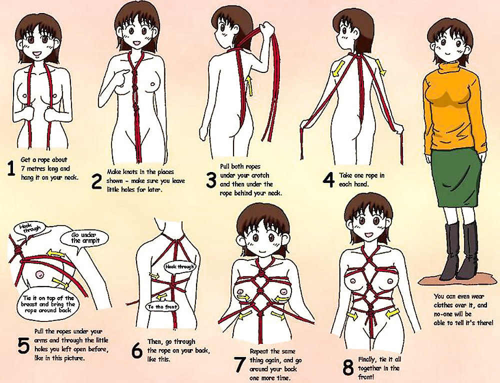 Bdsm rope harness 2 girls