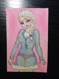 Elsa in sexy nightgown ;)
