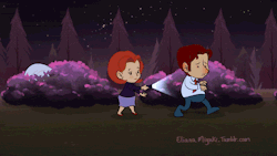 elianamiyuki:  The X-files Tribute Project - Case #01 - Shy Flukeman seeks new friendsThe first in a series of short animated loops I’m making to celebrate my favorite show’s return after so many years!HD version on Vimeo  