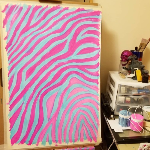 When i was at my studio yesterday&hellip;.cotton candy zebra first, questions later.   #cottoncandyzebra   #artistsoninstagram #artistsontumblr #art #drawing #worksonpaper  https://www.instagram.com/p/B4D_InDpAUM/?igshid=1eafv1ocqlsdn