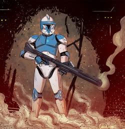 Here’s something really different- a Star Wars clone trooper commission for a patreon member! 
