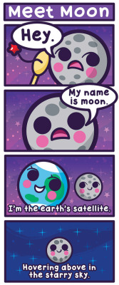 cosmicfunnies:  Better late than never!  Time to star lucky moons month with our favorite satellite!  http://www.space.com/55-earths-moon-formation-composition-and-orbit.html 