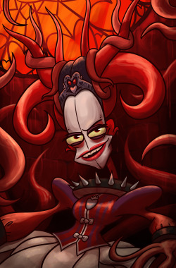 beapeabear:  Finished up replaying American McGee’s Alice last night. My favorite parts are the last few levels where you face the Queen of Hearts and her castle, which is comprised of stone, stained glass, and body parts. Her tentacles had always reached
