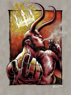 super-hero-center:  Hellboy by DanielGovar 