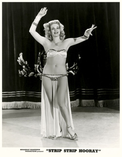 Marsha WayneAppearing in a publicity still for the 1952 Burlesque short: &ldquo;STRIP STRIP HOORAY&rdquo;.. The film also featured dancers: Robin Jewell, Paula D'Arcy, and Beverly Reynard..