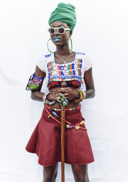 andrewboylephotography:  Portraits from Afropunk NY. This individual was one of a group of incredible women called Your Queens who teach youth about the history of African Queens through interaction and incredible attire. 