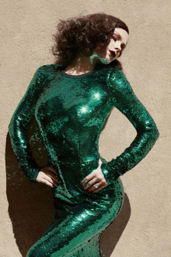 Anna Paquin Photography by Sebastian Faena Dress by Dolce &amp; Gabbana Published in V #72, Fall 2011