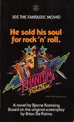 Phantom Of The Paradise, by Bjarne Rostaing (Star Books, 1975). From Anarchy Records in Nottingham.