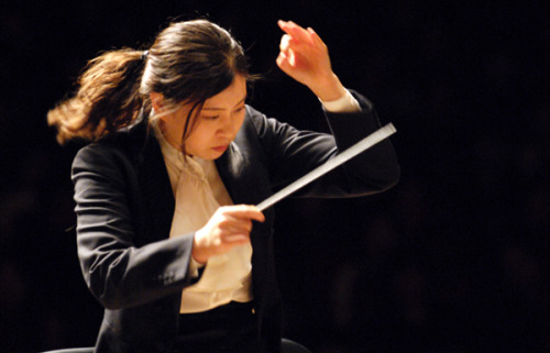 whetstonefires:  hedgehog-moss: I like when an article thumbnail features a pic of a woman conductor, as it is the closest I will get to living in a world where newspapers write feel-good human-interest stories about a local witch who is proud to show