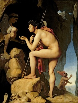 &ldquo;Oedipus &amp; the Sphinx&rdquo; by Jean-August-Dominique Ingres (1808)