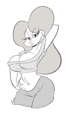 ohboythisisfunky: Look at this amazing sketch I commissioned @slbtumblng/@slewdbtumblng to draw of Marina dat Hispanic spice~ ;9