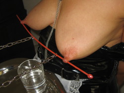 Extreme tit torture suspension