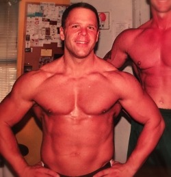 itsolddognewtrick:  Throw back Thursday.  20 years ago, forty years old and prepping for my first body building contest.  