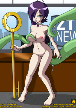 stardragonuncensored: Animated Harem - July Violet - Zone-tan To continue further with my “Animated Harem”, here is the newest in the series from JulyViolet.  Here we have @zone-sama‘s mascot and ZTV news anchor; Zone-tan.  Much like the one that