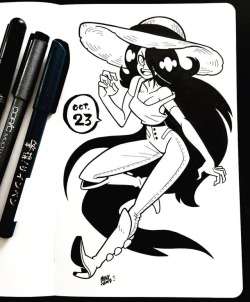 mikeluckas:Marceline for #Inktober!  (How many vampires have I drawn this month?) 