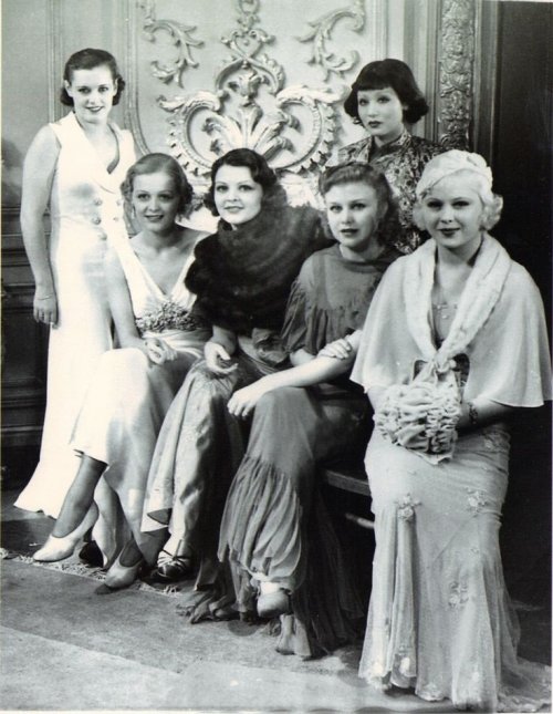 Eleanor Holm, Gloria Stuart, Lilian Bond, Ginger Rogers Mary Carlisle, and Toshia Mori. Nudes &amp; Noises  