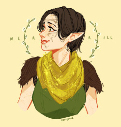 seongune:  @cathuhu asked: Merrill, from Dragon Age? I literally just finished origins and awakening, so I haven’t met merrill yet but!! she seems like a real sweet babby 