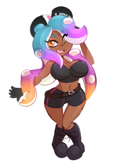 fyxefox: And here’s the rough sketch I did of her (after I did a bit of touching up). I hope she’s not too similar to Marina… but I’d be lying if I said she wasn’t a bit inspired by her. Though she was also more of a Fyxe-coloured Octoling for