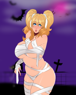 Halloween Mummy Sammy :3!Hi-Res   Nude version in Patreon.You can vote for this girl for the next lewd drawing! http://www.strawpoll.me/14270949