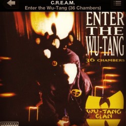 And let&rsquo;s start it like this son, rollin with this one And that one, pullin out gats for fun. #wu #wutang #cream #classic #goodshit #rap #hiphop #grewuponthisshit