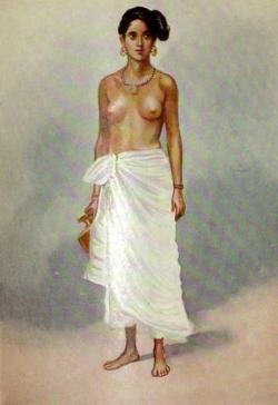 arjuna-vallabha:  Malayali woman with ancient traditinal dress, Kerala 