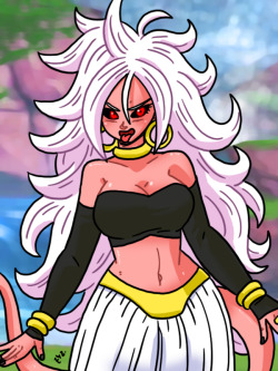 eyzmaster: Dragon Ball FighterZ - Android 21 02 by theEyZmaster  Can you believe I forgot to upload this one, earlier?Enjoy!    ;9
