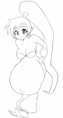 Patreon SketchFor this month&rsquo;s sketch my anonymous ษ patron requested a big-bellied Shantae!Links: - Patreon - Eka’s Portal - SFW Art - Tip Jar