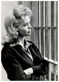 THESE BARS AREN&rsquo;T CANDY  Vintage press photo dated from October of ‘57, features Candy Barr behind the bars of a courthouse prison, after losing an appeal to overturn a ridiculous 15-year sentence for marijuana possession.. Many speculate that