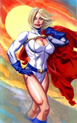kalelsonofkrypton:Power Girl by Dan Brereton.