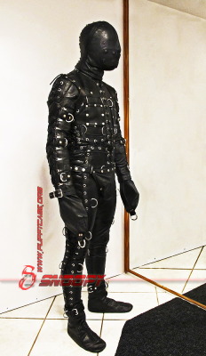 snoopypup:  More recent images of me in my Mr.S leather bondage suit, complete with bondage socks, bondage sleeves, and leather hood! There’s no more complete feeling of encasement in leather than this! ;)   ~snoopy 
