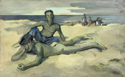 Jean Cocteau - Beach painting