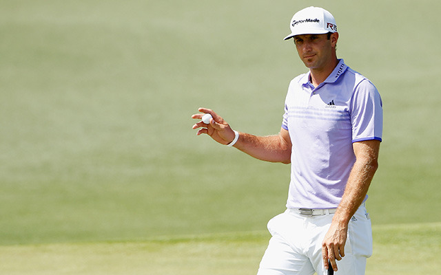 Dustin Johnson's three eagles Friday were a record at Augusta National.(Getty Images)