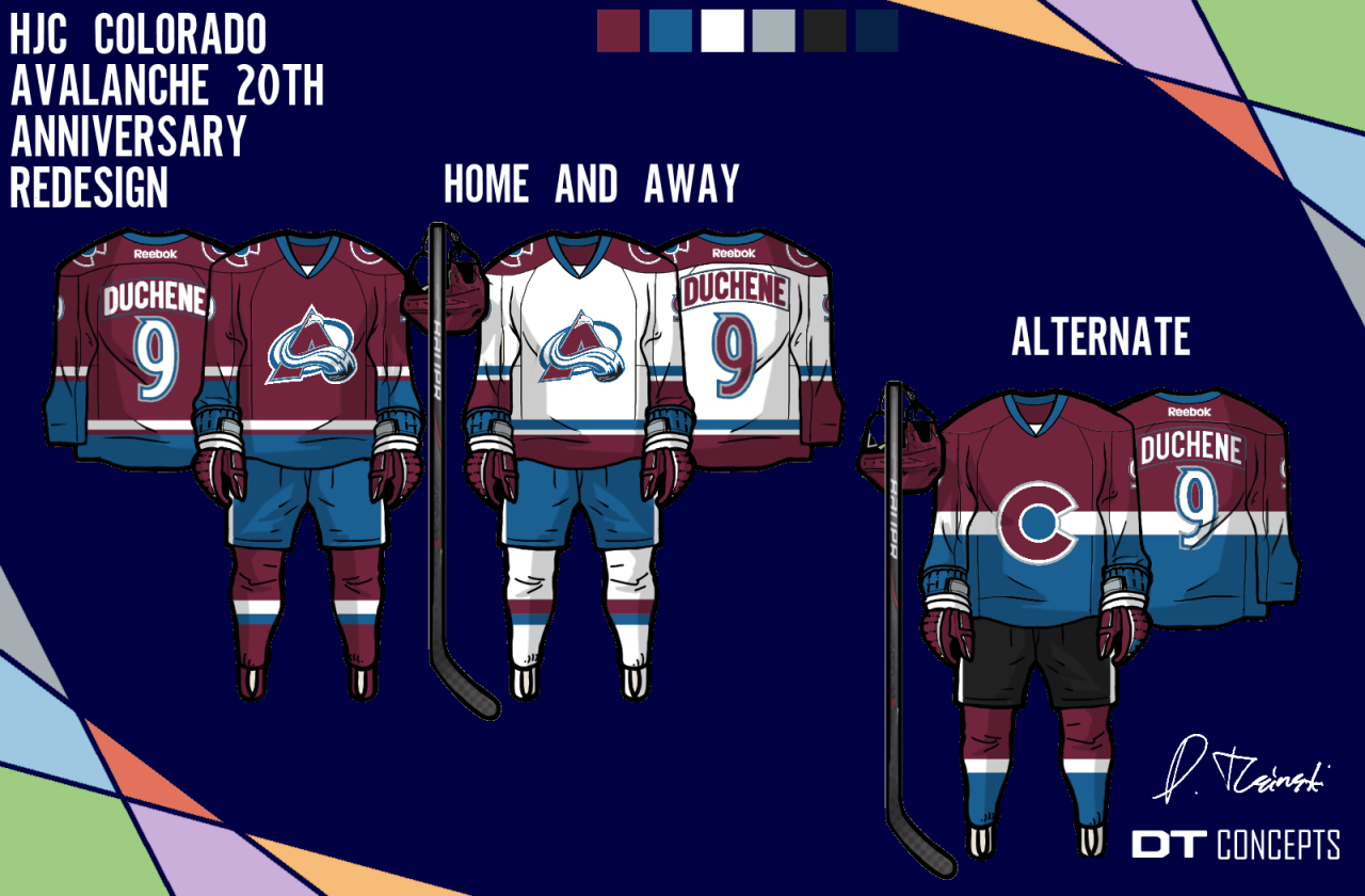 CD24 Design on Instagram: “Colorado Avalanche jersey concept, what should I  do next?”