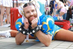 zeroin-kun:  kissmyasajj:  I don’t even question it. This is the best Chun Li cosplay I’ve ever seen.  for those who want to knowthis cosplayer’s name is Ladybeard 