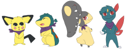 pepperree:  Did anyone ever wonder if I had pokesonas?WELL TOO BAD I HAD AT LEAST FOUR IN MY LIFETIME AND HERE THEY FLIPPING ARE IN ORDER FROM GRAMMAR SCHOOL TO TODAY, OKAY? It came up in a chat today with sis, so uh.Current one is Sneasel, but I may