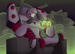 galacticproblems:  It’s finally close enough to Halloween to post this, here’s TFA Megatron doing his best Disney villain impression! 