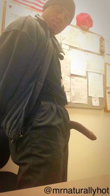 mrnaturallyhot:  Even when boredom strikes sometimes I’ll find even my dick while soft catching it time to time hanging low from out my pants. “Like the saying goes” - A dick has a mind of it’s own. Lol!
