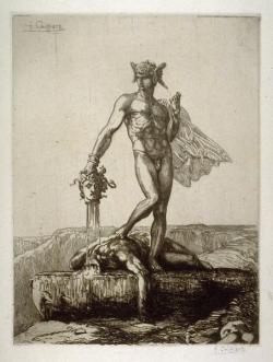 atrussprofanum:  Francois-Nicolas Chifflart -Perseus holding head of Medusa- 