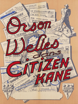 Íme az Aranypolgár1941-es Francia plakátja!! Citizen Kane 1941
